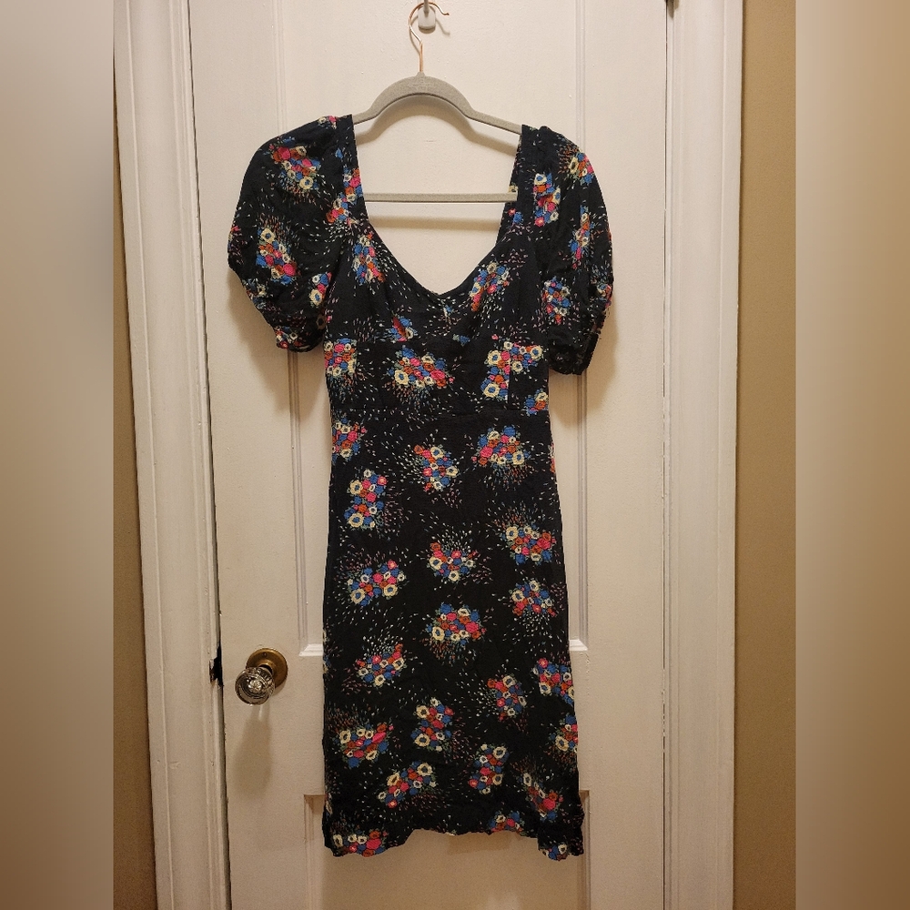 Anthropologie Floral Mini Dress Size 6
